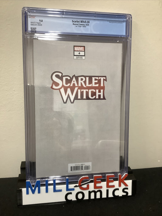 SCARLET WITCH #4, CGC GRADED 9.8, 1:50 RATIO JEEHYUNG LEE VIRGIN VARIANT, 2023