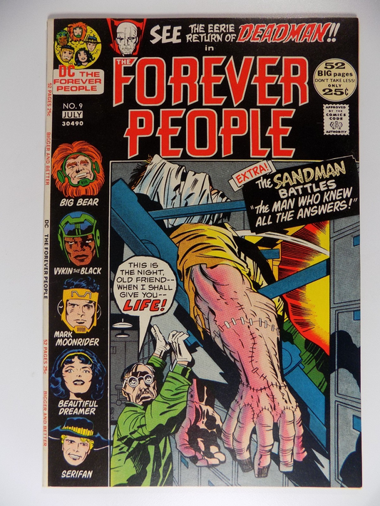 Forever People #9 DC Comic Near Mint- July 1972