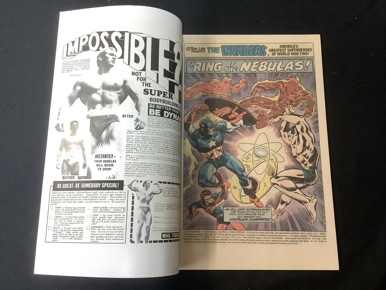 INVADERS #1 (1975) VF (8.0) Roy Thomas/John Romita Sr. , 1st App The Invaders II