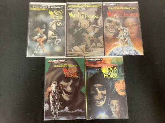 On A Pale Horse #1-5 Comic Set, Innovation Publishing, Campiti/Okamoto, 1990