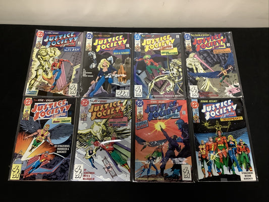 Justice Society Of America #1-8 Complete Comic Set, DC 1991, Rick Burchett