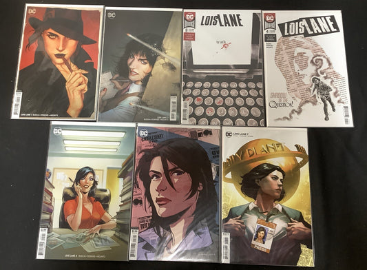 Lois Lane #1-7 Comic Lot, DC Comics, Greg Rucka, Jenny Frison Variant Cover