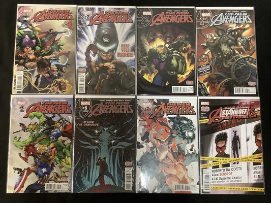 The New Avengers #1-8 Comic Lot, Marvel Comics, Al Ewing/Gerardo Sandoval