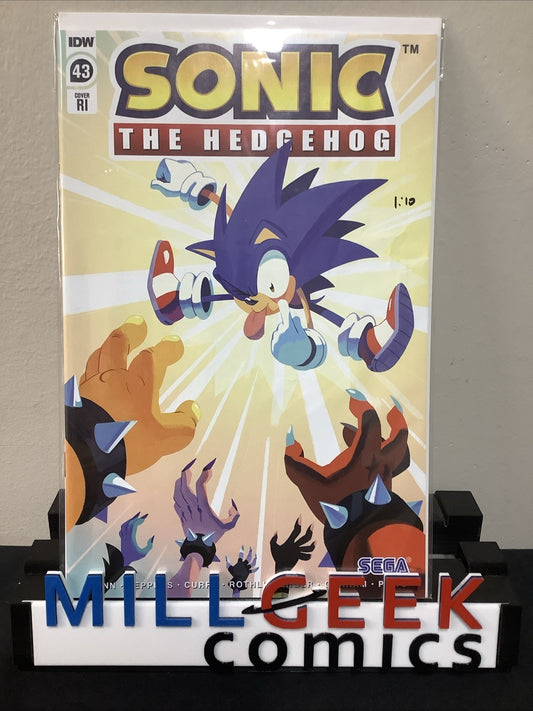 Sonic the Hedgehog #43 RI Retail Incentive 1:10, Thumb Creasing Front Cover