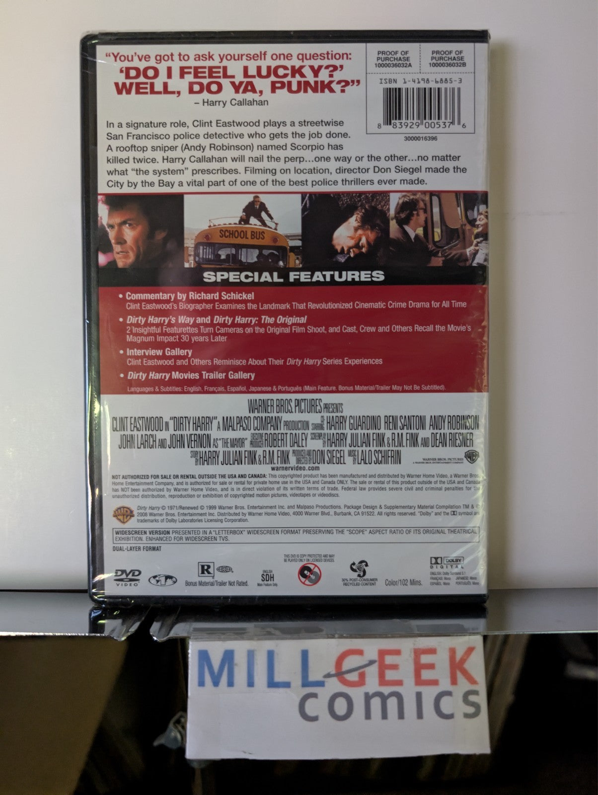 Magnum Force / Dirty Harry / Firefox, 3 Movie Set, Clint Eastwood (DVD) New -JD