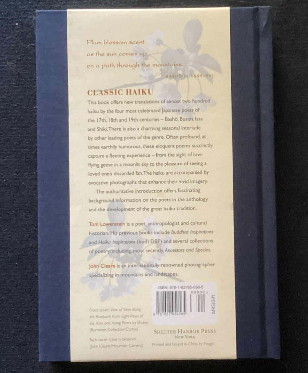 CLASSIC HAIKU: THE GREATEST JAPANESE POETRY FROM BASHO, By Tom Lowenstein HB-JD