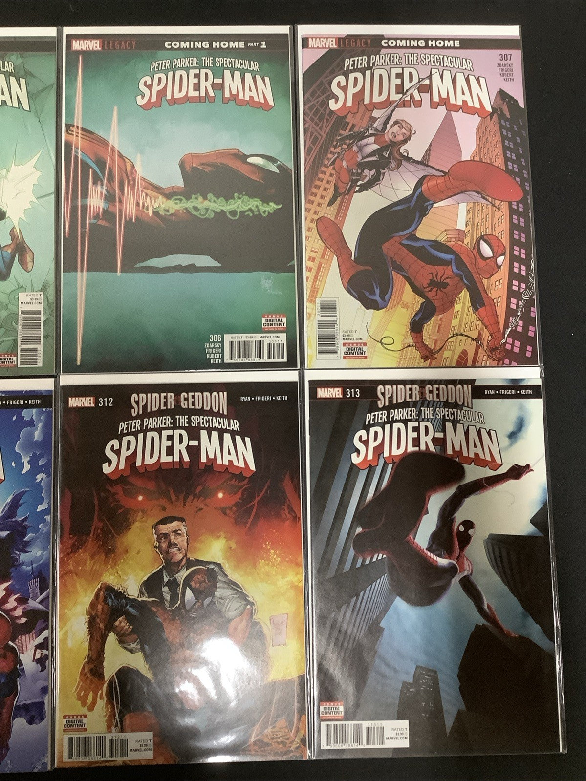 Peter Parker the Spectacular Spider-Man #302-313 Comic Lot, Spider-Geddon