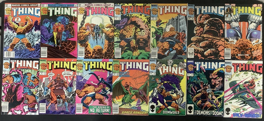 The Thing #1-14 Comic Lot, Marvel Comics, Retold Origin Story, Fantastic Four