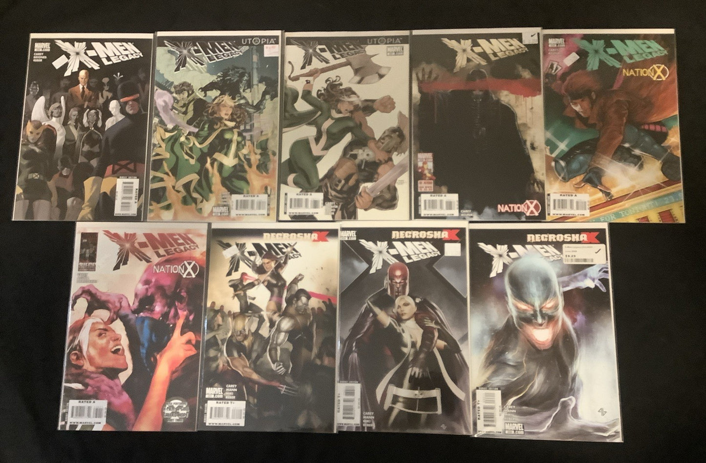 X-Men #215-233 Comic Lot, Marvel Comics, Mike Carey, X-Men Legacy