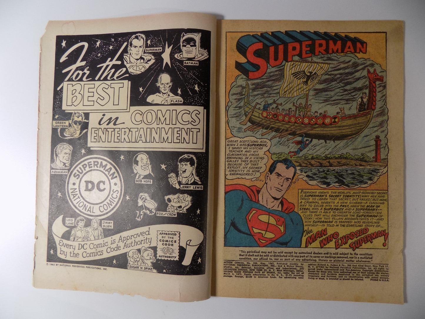 Action #288 DC Comic Very Good+ May 1962