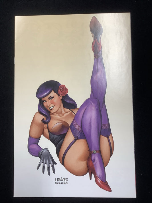 Bettie Page #3 /(2020) NM- (9.2) Joseph Michael Linsner Limited Virgin Variant