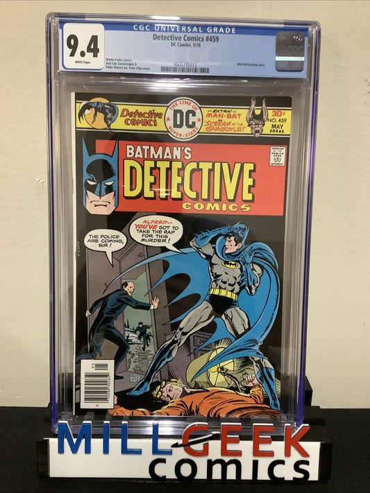 Detective Comics #459 (DC Comics May 1976) CGC Graded 9.4 (NM) White Pages