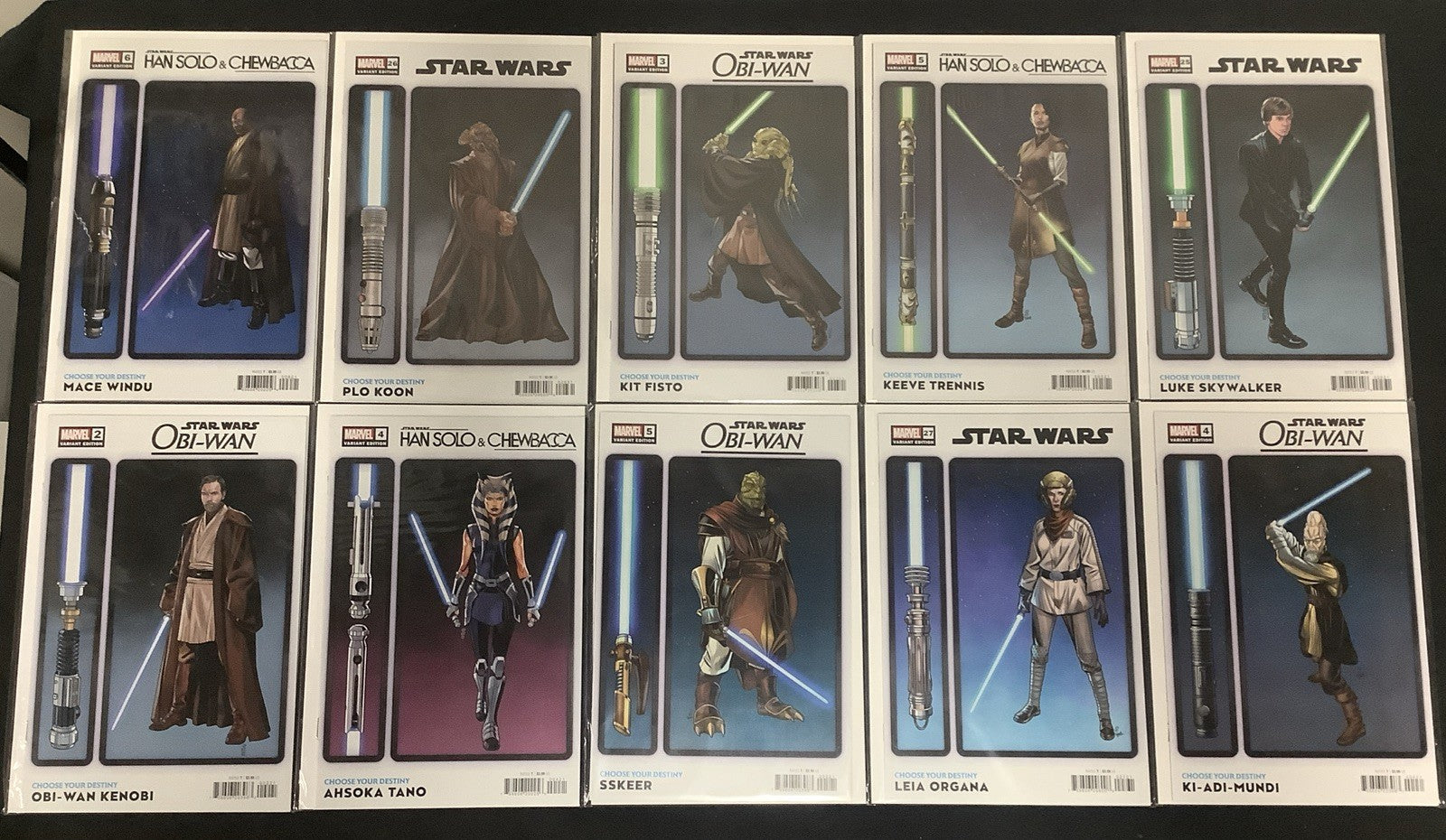 Star Wars “Choose Your Destiny” Chris Sprouse Variant Comic Set, 19 Books Total