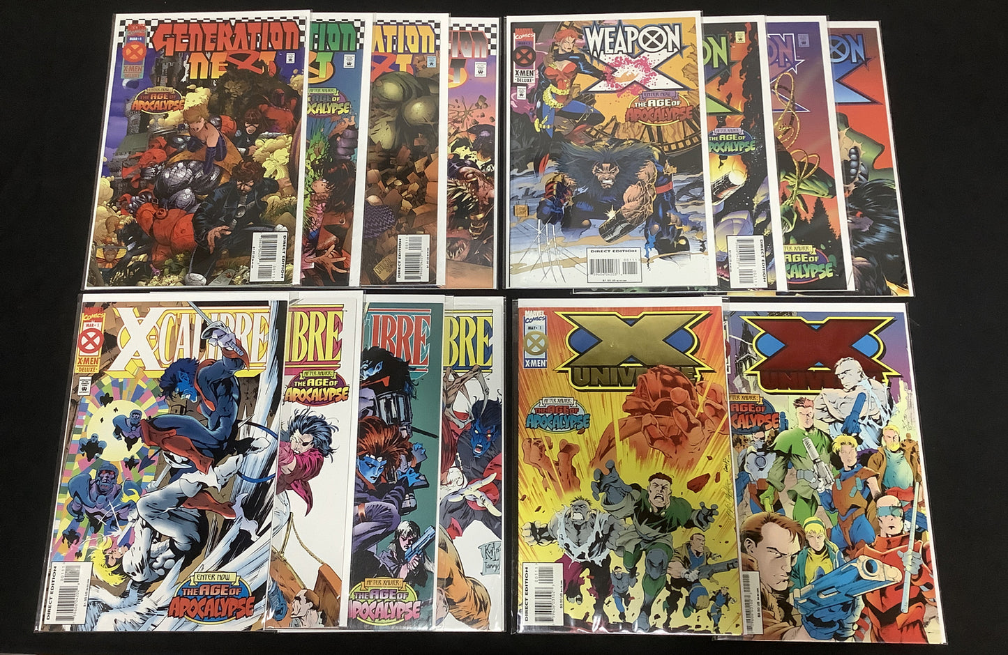 Age Of Apocalypse Comic Tie-In Bundle, Marvel Comics, 1995, See Description
