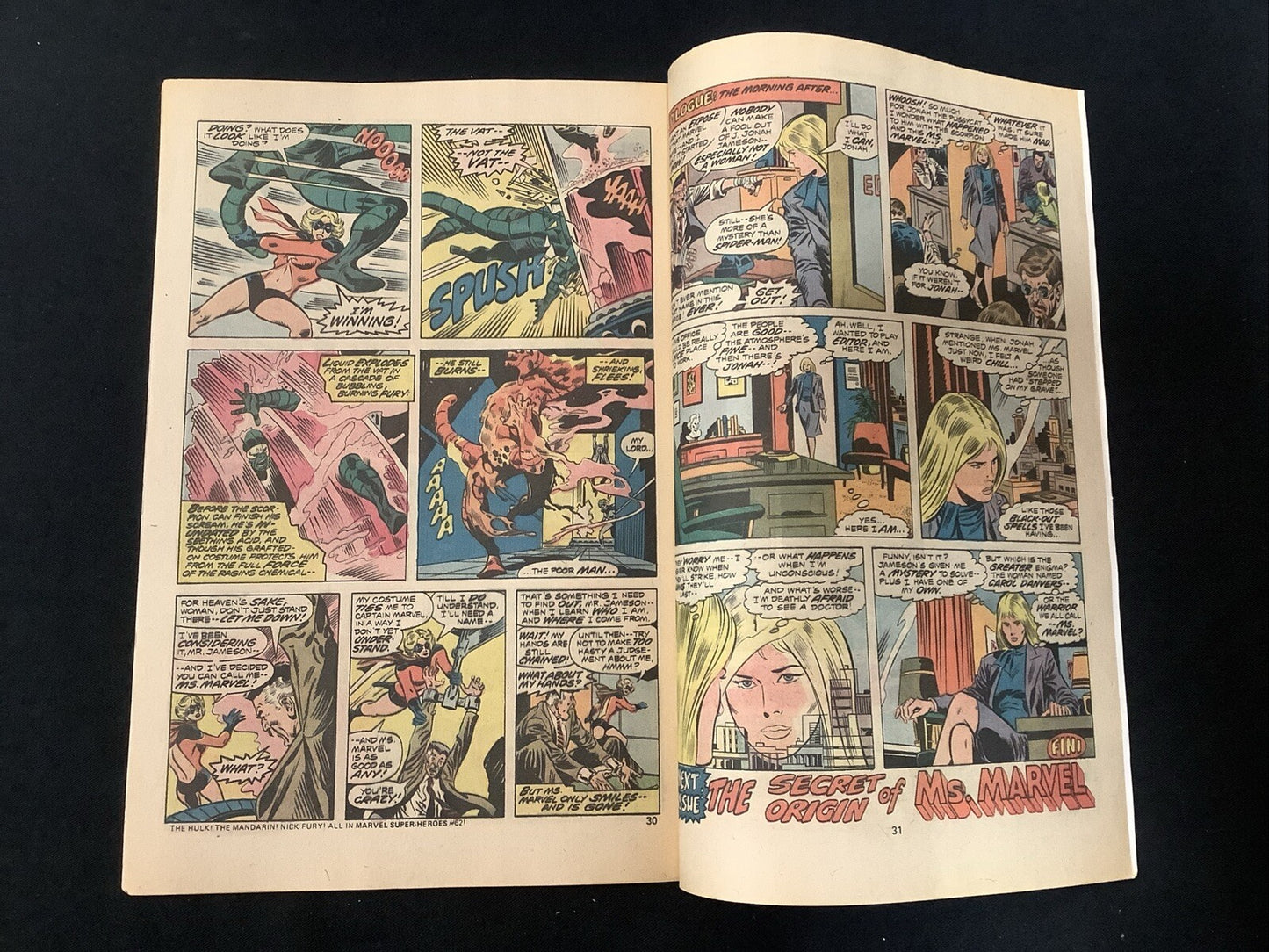 Ms. Marvel #1 UK Edition (1978) Fine (6.0) Newsstand, 1st Ongoing Solo Title