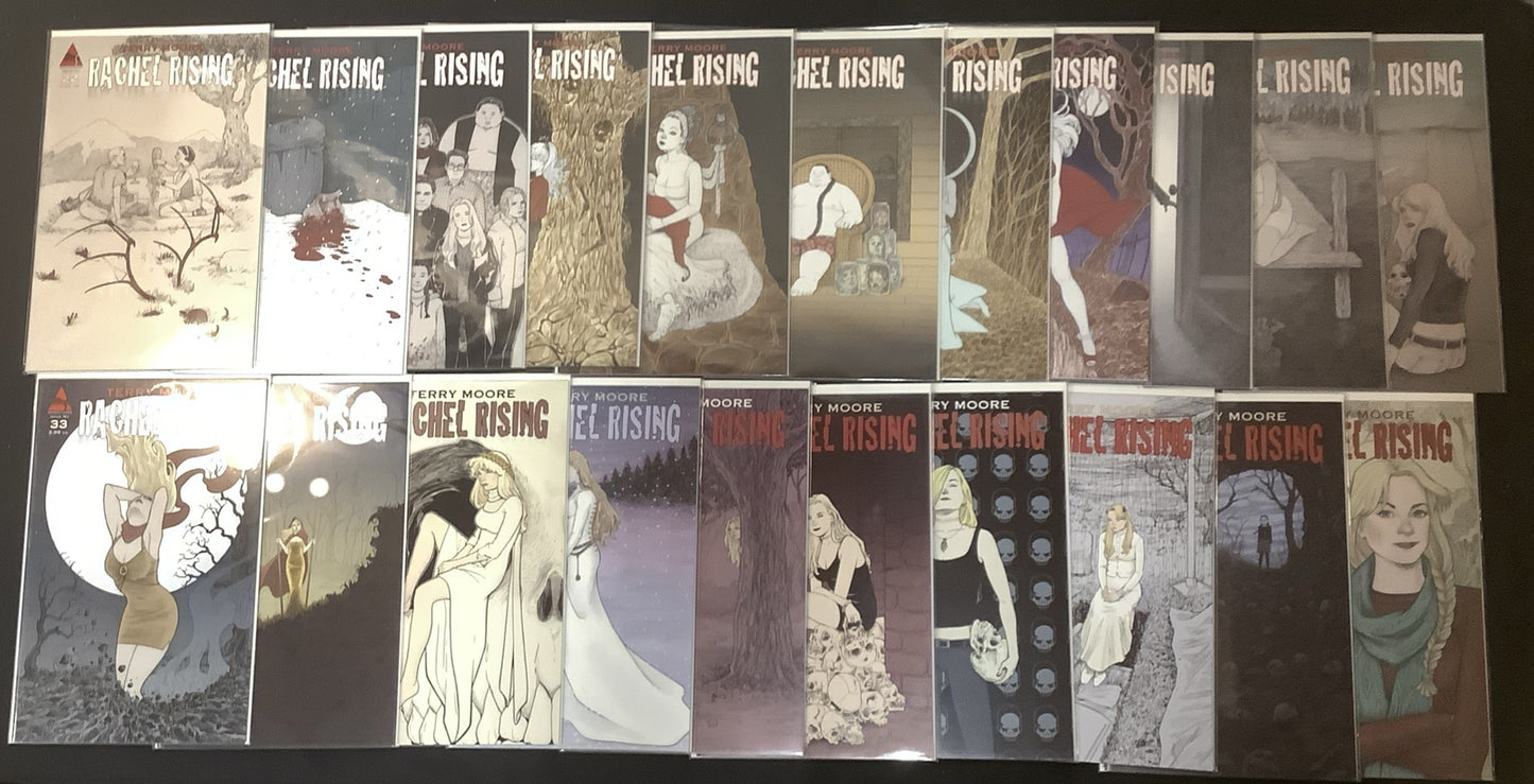 Rachel Rising #1-42 Complete Comic Set, Multiple Signed by Terry Moore, Abstract