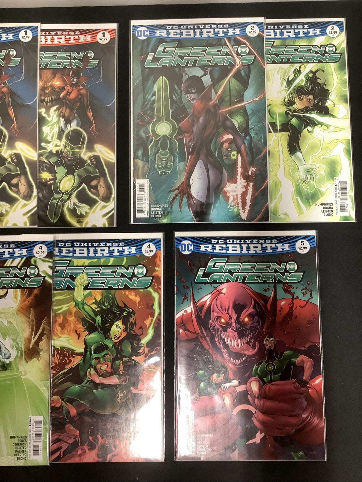 Green Lanterns #1-5 + Rebirth #1, DC Comics, Sam Humphries, Multiple Variants