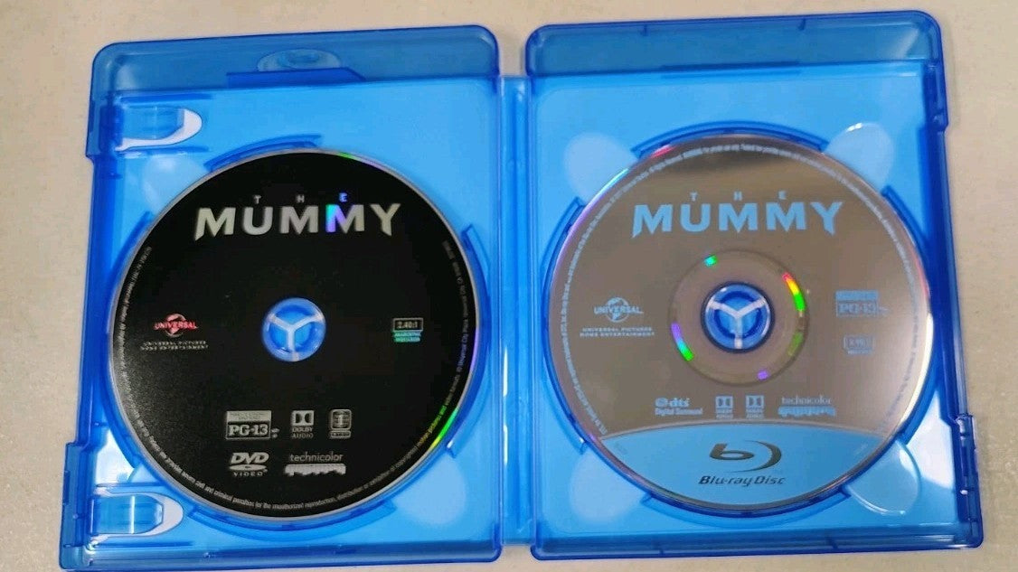 The Mummy (Blu-ray/DVD, 2017) Tom Cruise, Like New JD