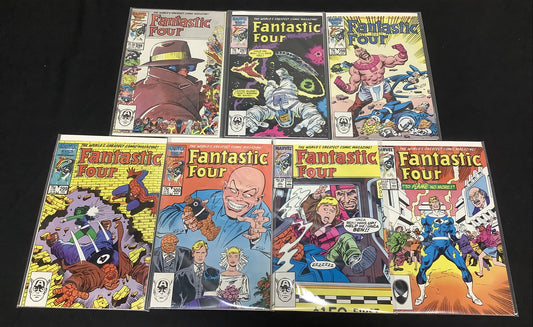 Fantastic Four #296-302 Comic Lot, Marvel, Roger Stern John Buscema, 1986