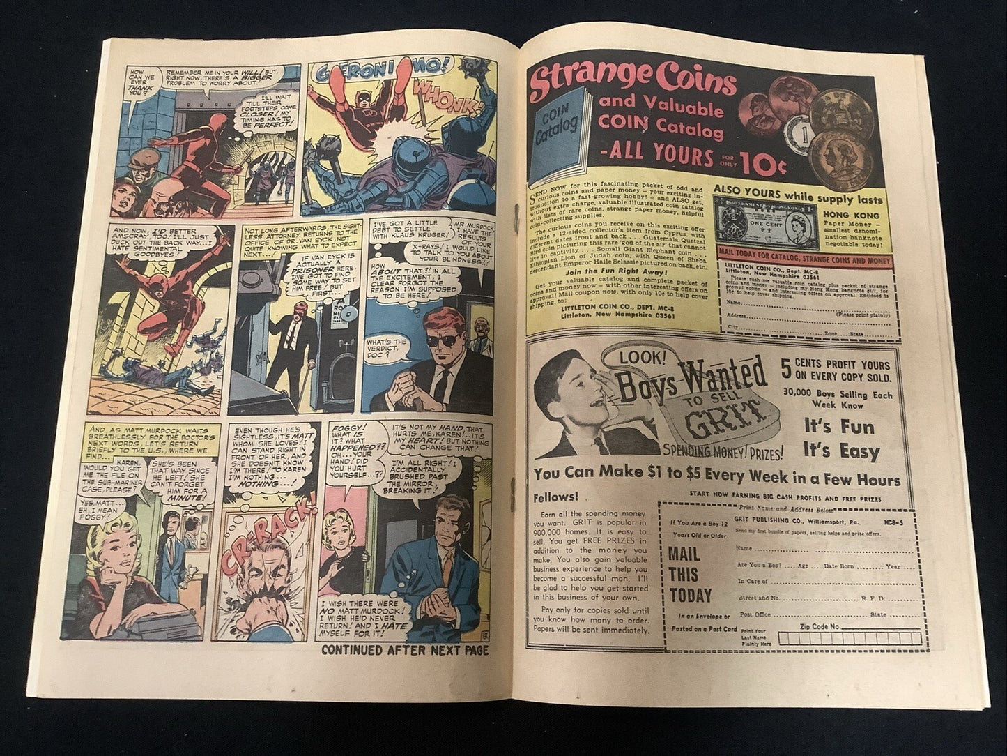 Daredevil #9 (Marvel Comics August 1965) VG- (3.5) See Photo For Grader Notes