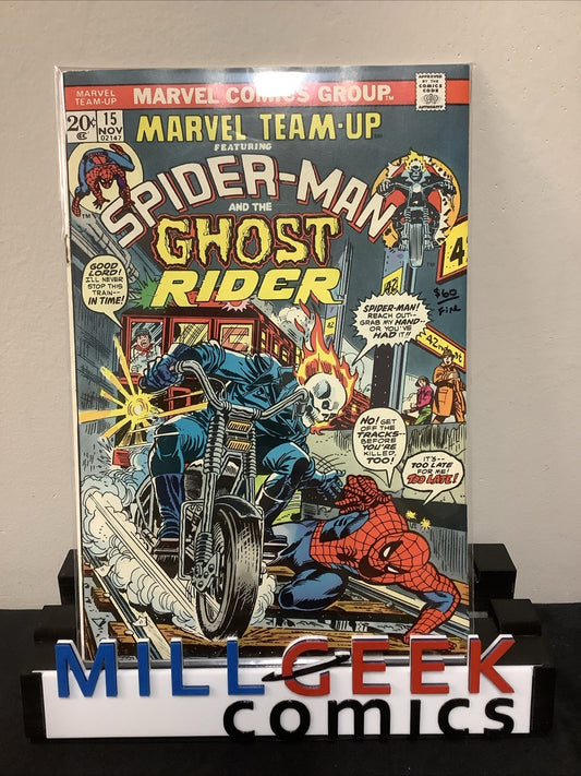 Marvel Team-Up #15 (Marvel 1973) Fine (6.0) Top Staple Rust, 1st App The Orb