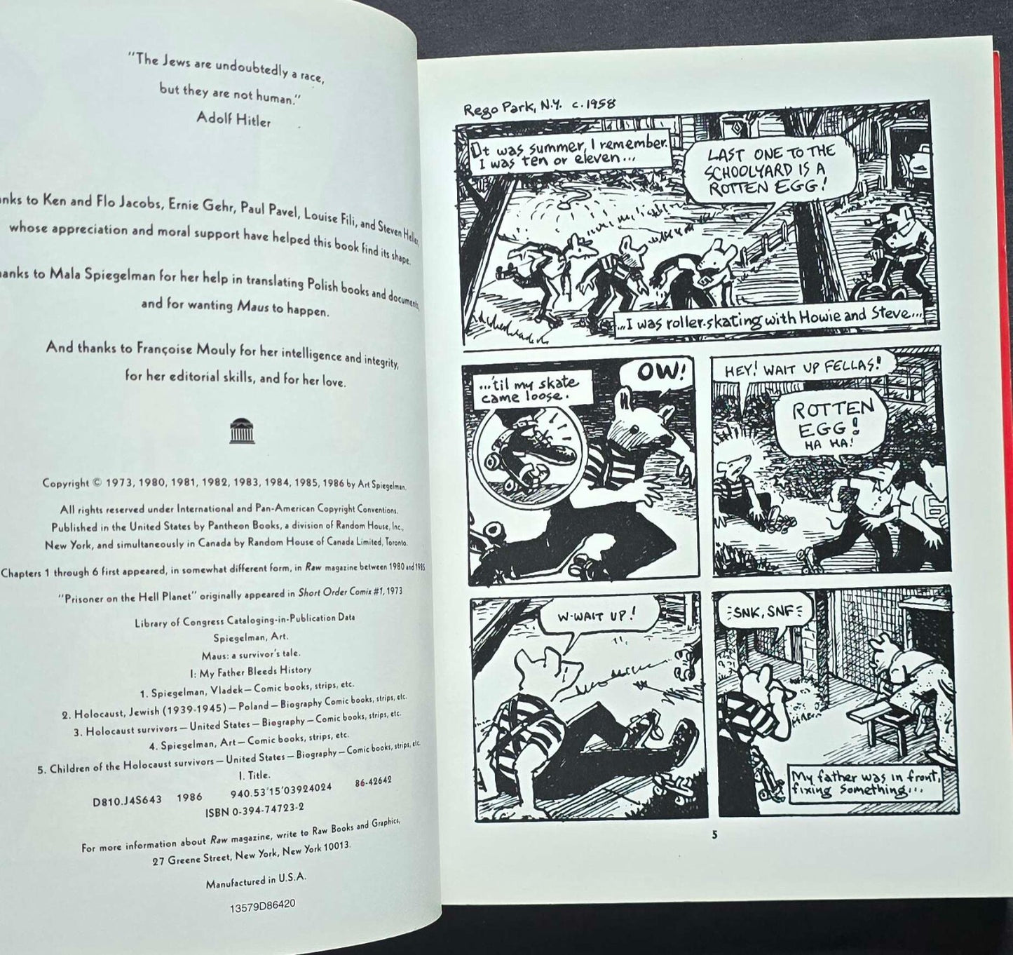 Maus: a Survivor's Tale I by Art Spiegelman (1986, PC) JD