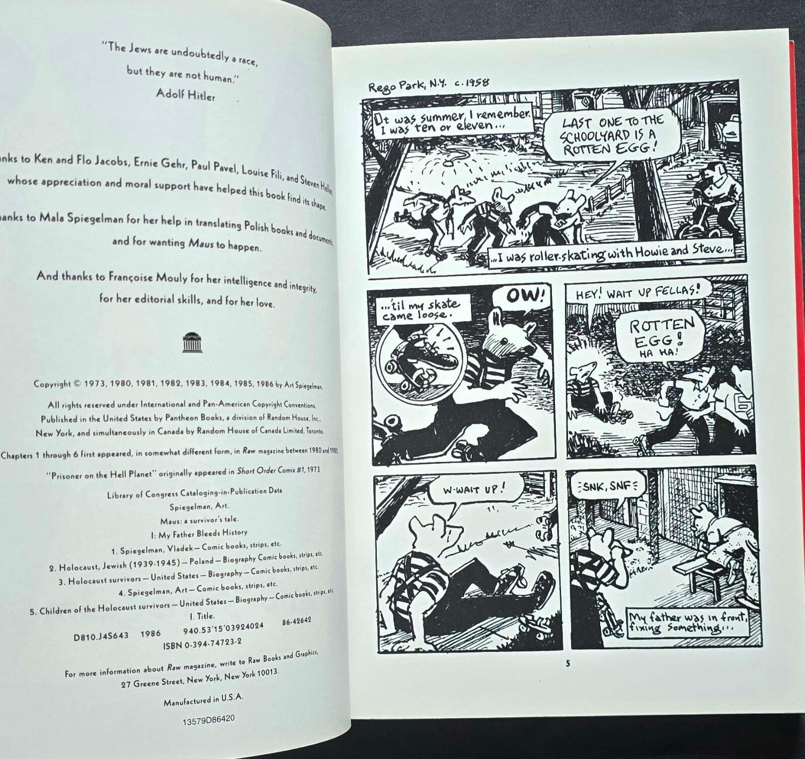 Maus: a Survivor's Tale I by Art Spiegelman (1986, PC) JD