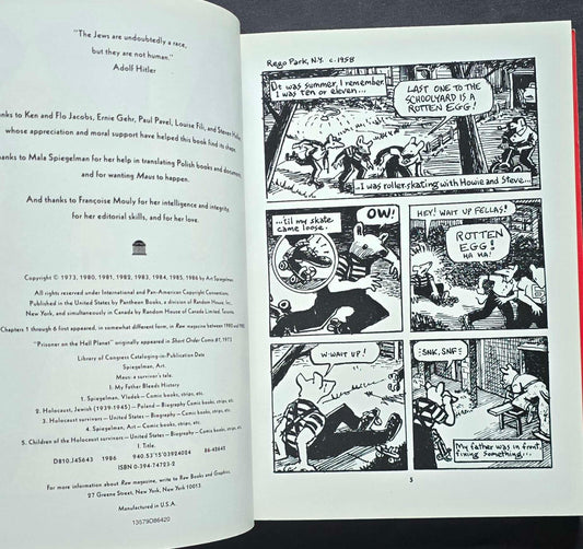 Maus: a Survivor's Tale I by Art Spiegelman (1986, PC) JD
