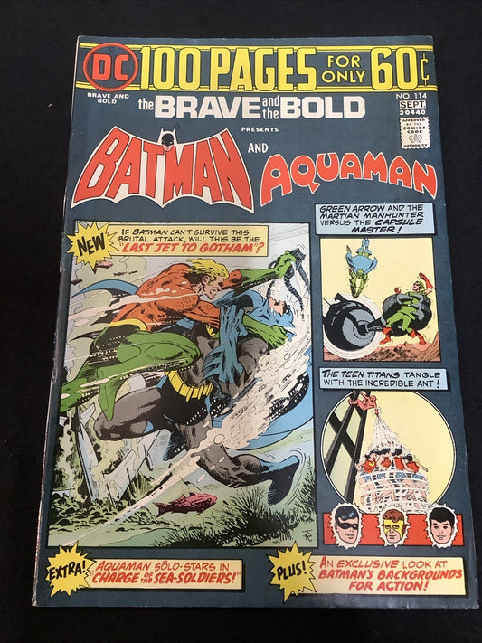 Brave and the Bold #114 (DC Comics August-September 1974) VF (8.0)