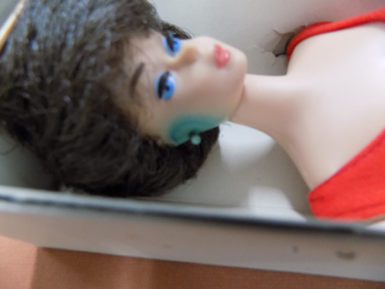 Mattel Barbie Doll 1962 Stock No. 850 Brunette Bubble Cut