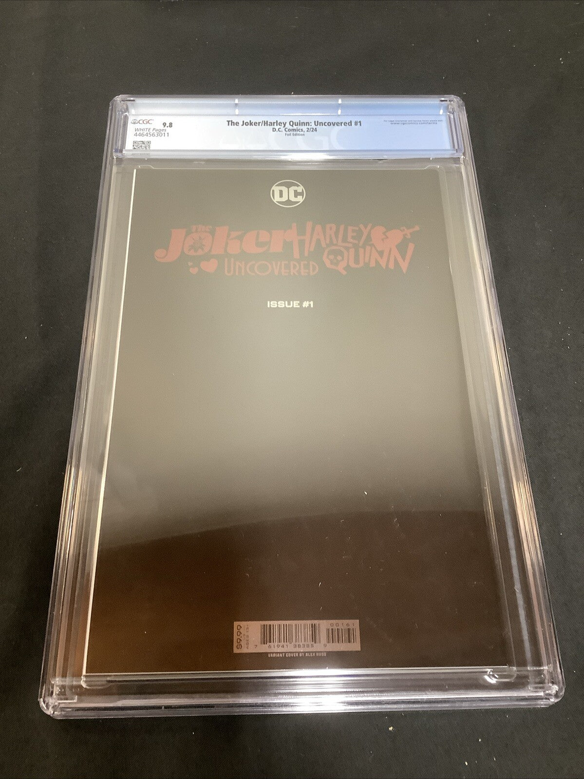 Joker/Harley Quinn Uncovered #1 (2024) CGC Graded 9.8 (NM/M) Foil, Alex Ross