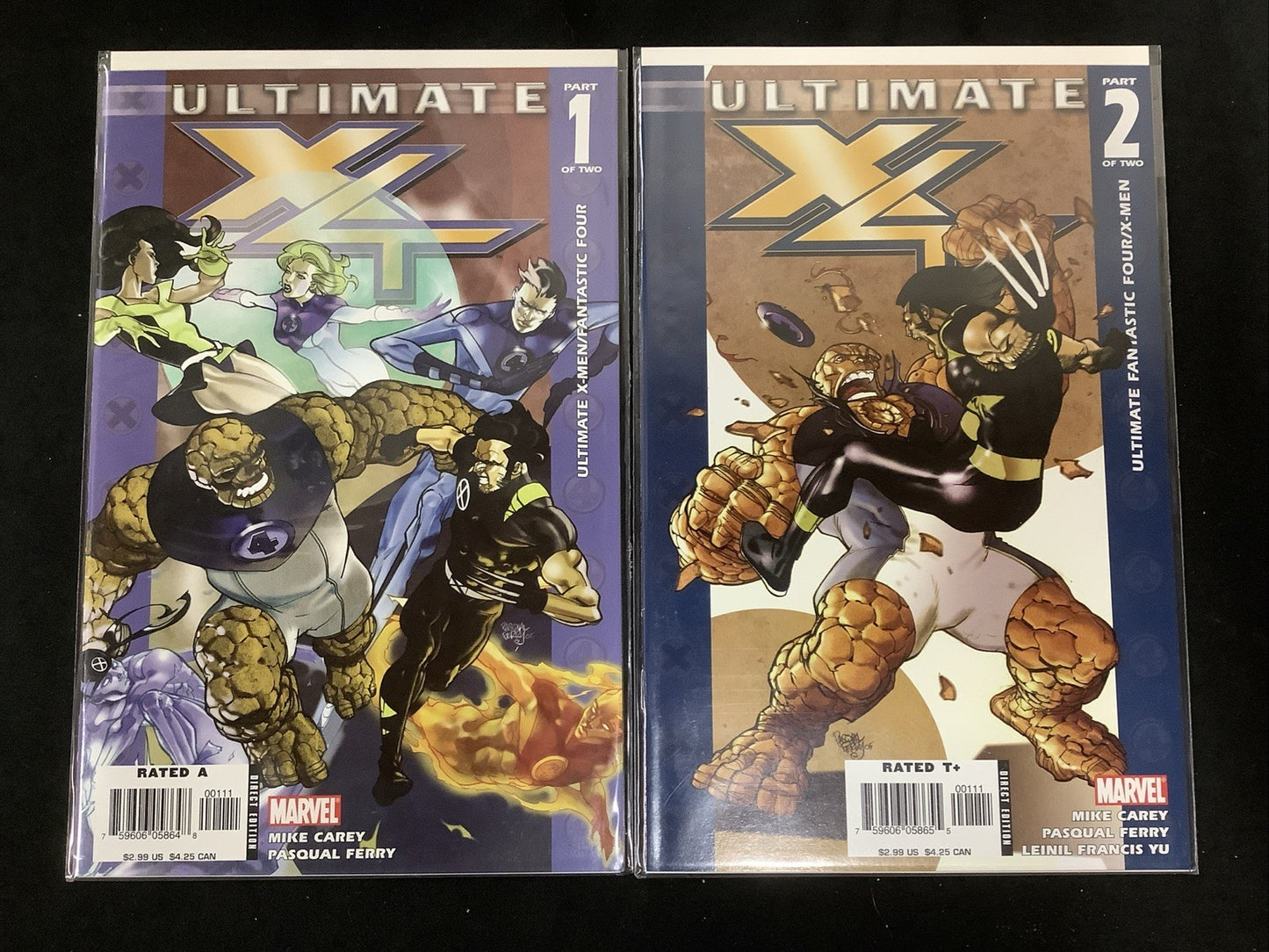 Ultimate X-Men #1-54 + #1/2 + F4 #1-2 Comic Lot, Marvel, #1/2 Wizard W/COA