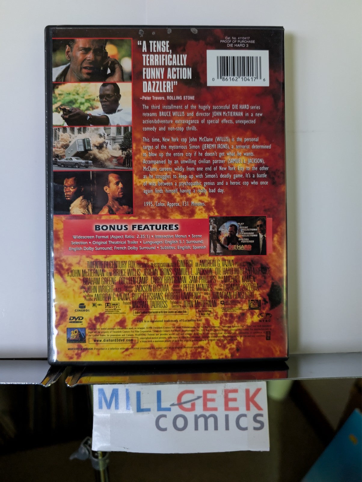 Die Hard, Die Hard 2: Die Harder, Die Hard 3: With A Vengeance (DVD) Like New-JD