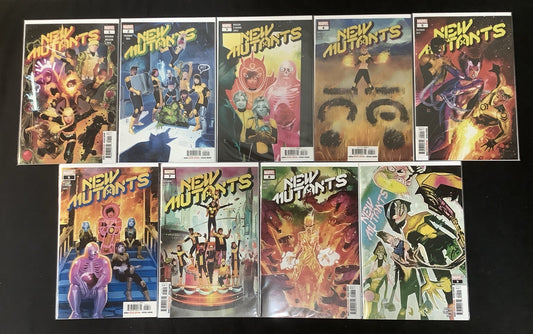 New Mutants #1-9 Comic Lot, Marvel, Brisson/Hickman/Reis, Dawn Of X Tie-in