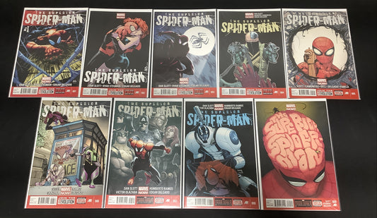 The Superior Spider-Man #1-9 Marvel Comic Lot, Doc Ock As Spider-Man, Dan Slott