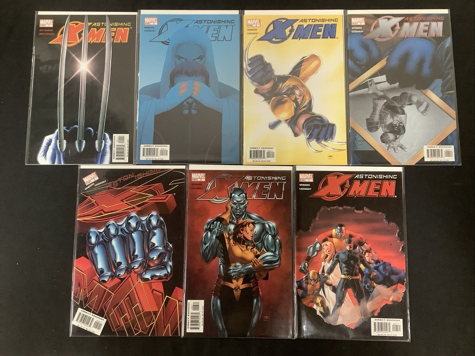 Astonishing X-Men #1-7 Comic Lot, Marvel, 1st Armor, Blindfold, And S.W.O.R.D.