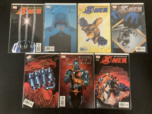 Astonishing X-Men #1-7 Comic Lot, Marvel, 1st Armor, Blindfold, And S.W.O.R.D.