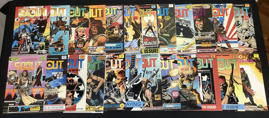 Scout #1-23 + Handbook One-shot Comic Lot, Eclipse Comics, Timothy Truman, 1985