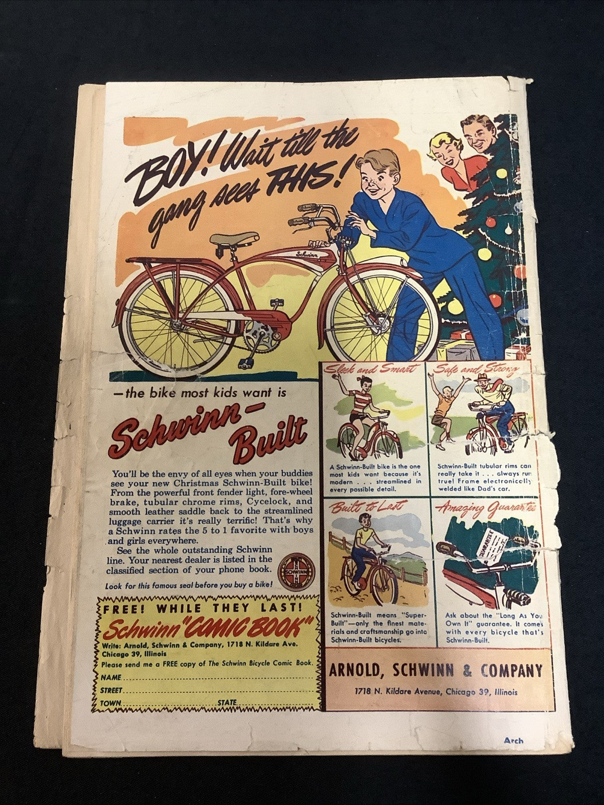 Archie #41 (ARCHIE COMICS Nov-Dec 1949) VG (4.0) Inner Wrap Detached, See Pics