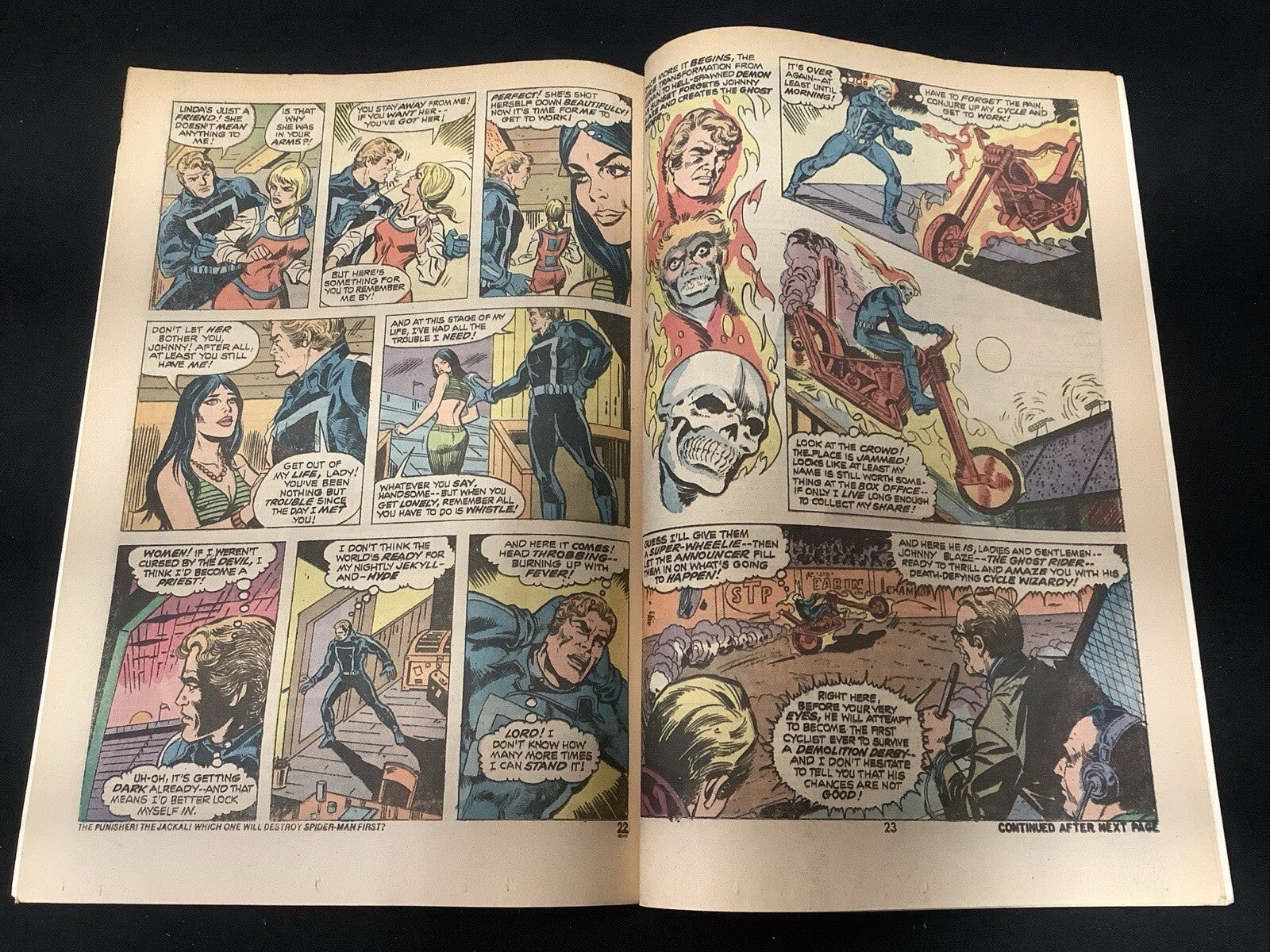 Ghost Rider #4 (February 1974) F/VF (7.0) “Death Stalks The Demolition Derby”