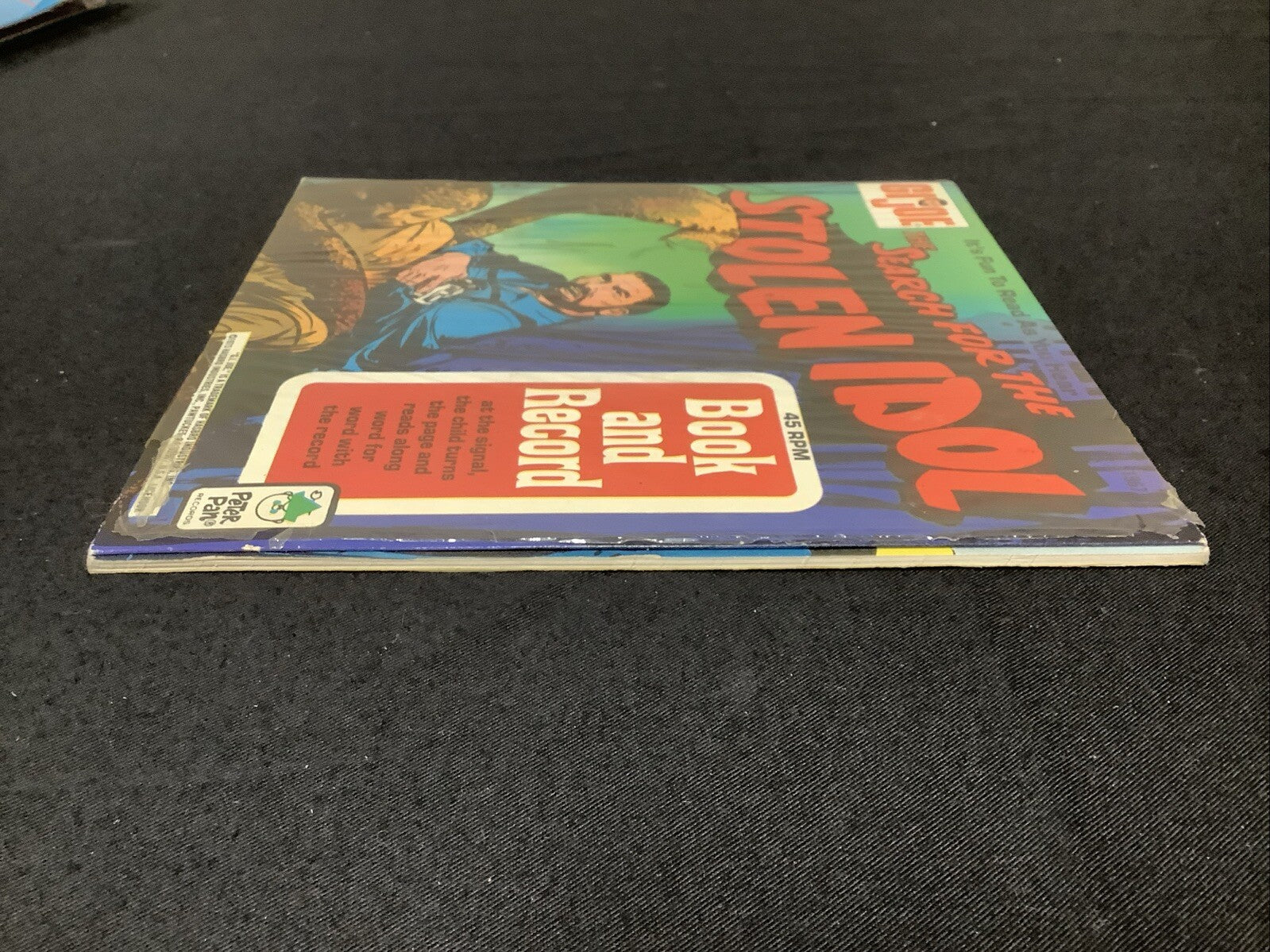 GI Joe The Search For The Stolen Idol 45 RPM Book and Record 1973, Open Seal