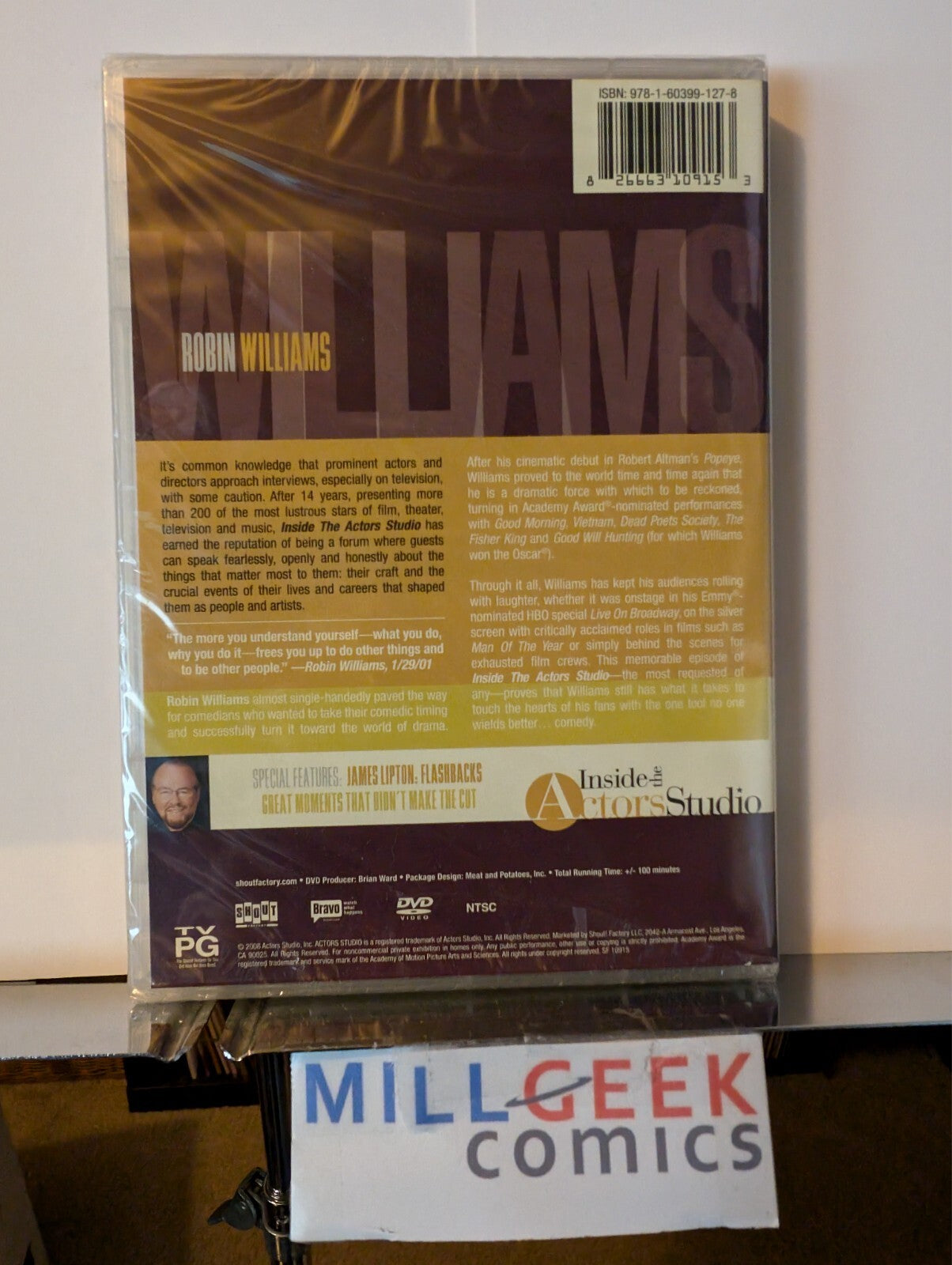 Robin Williams, Inside the Actors Studio (DVD 2001) Shout Factory New Sealed-JD