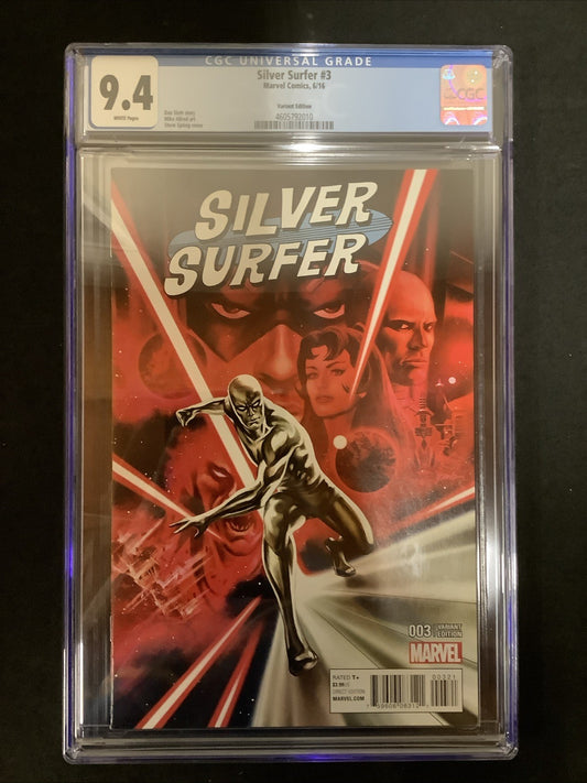 Silver Surfer #3 (Marvel Comics June 2016) CGC Graded 9.4 (NM) Epting Variant