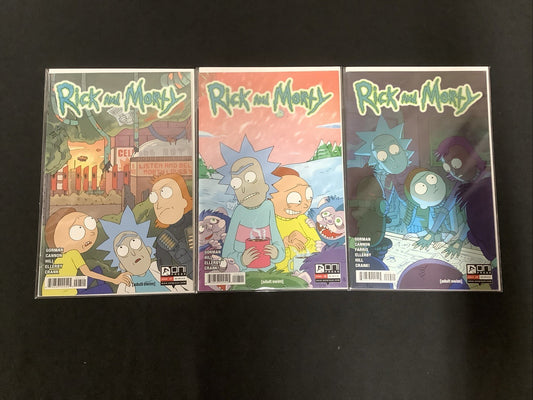 RICK and MORTY #7-9 Comic Lot, ONI Press, First Prints, Mid-grade