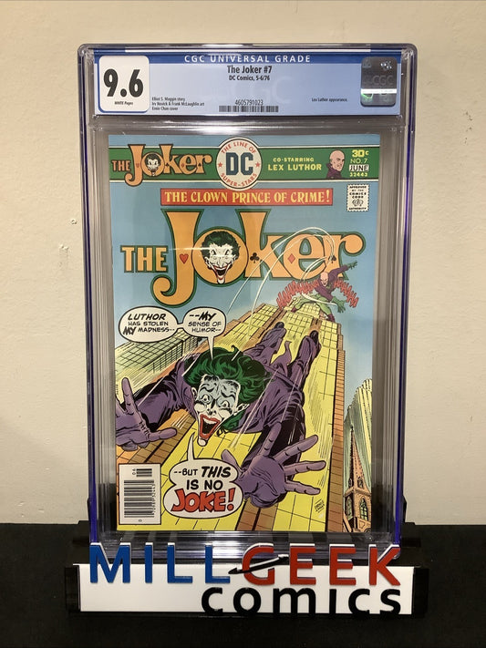 The Joker #7 (DC Comics May-June 1976) CGC Graded 9.6 (NM+) Vs Lex Luthor