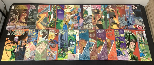 Green Arrow #1-24 + Annual #1-3 Comic Lot, DC Comics, Mike Grell, 1st GA Ongoing