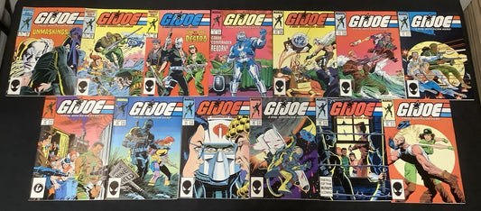 GI Joe A Real American Hero #55-67 Comic Lot, Marvel, Origin Cobra Commander