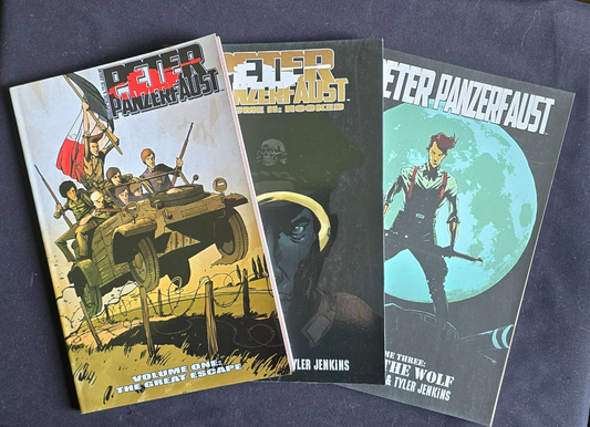 Peter Panzerfaust Lot Vol. 1-3 Wiebe/Jenkins (2x SIGNED with sketch! 2013-2014)