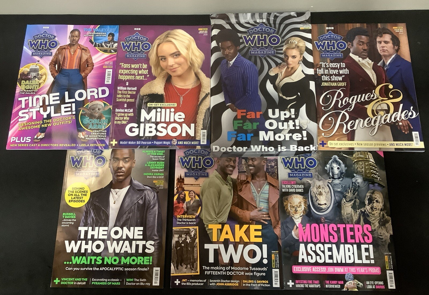 Doctor Who Magazine #601-605 + #607-608 Magazine Lot, Time Lord Style, BBC