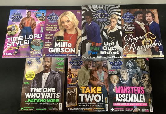 Doctor Who Magazine #601-605 + #607-608 Magazine Lot, Time Lord Style, BBC